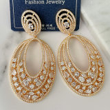 Big zircon earrings
