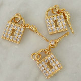 Lock and key charm