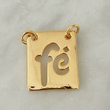 Square Fe charm