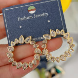 Round Zircon Earrings