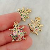 Colorful ladybug charm