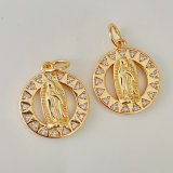 Oval Virgin Mary Charm