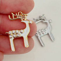 Enamel Elk Charm