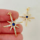 Blue star charm