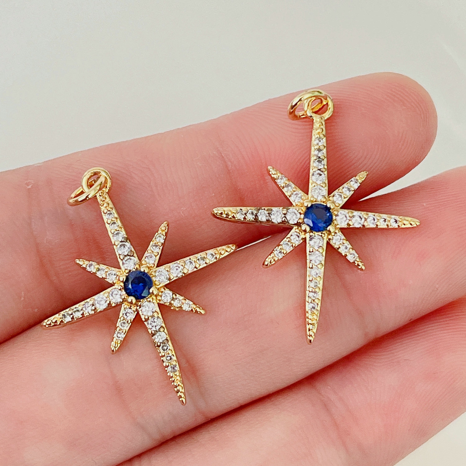Blue star charm