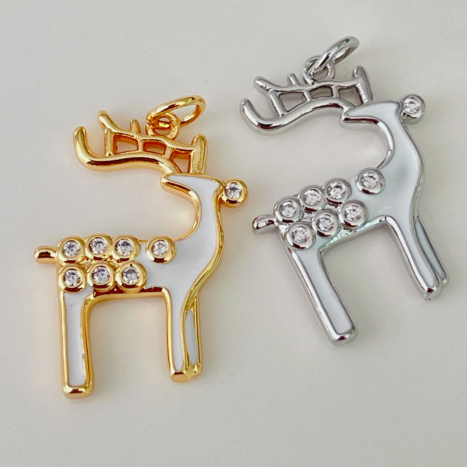 Enamel Elk Charm