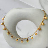 Stainless Steel Ball Charm Necklace
