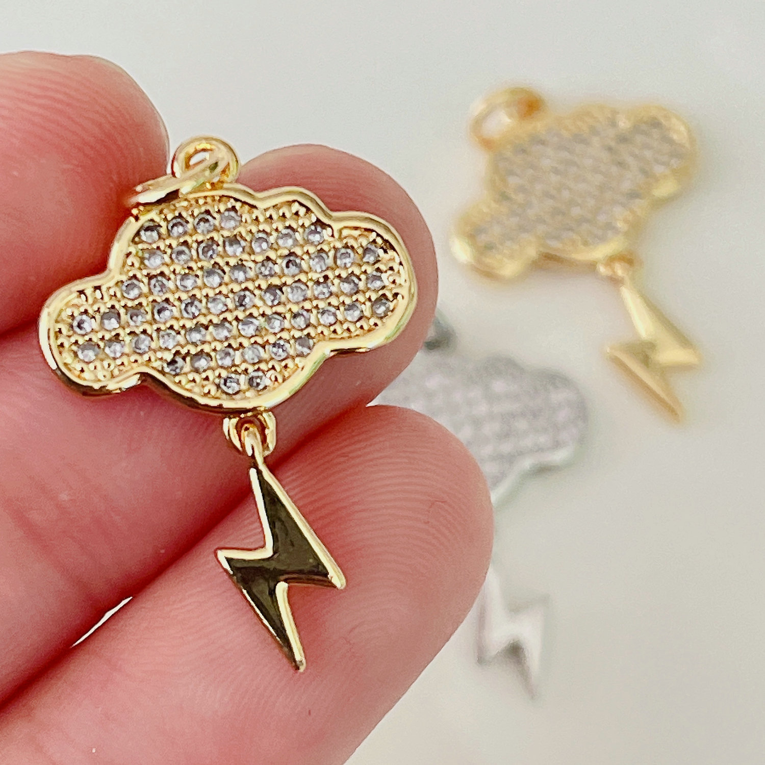 Cloud lightning charm