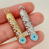 Long blue eye charm