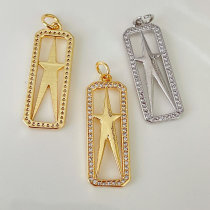 Long square star charm