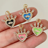 Enamel heart charm