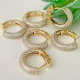 23mm simple round hoop earrings