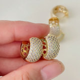 16mm round hoop earrings