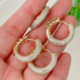 23mm simple round hoop earrings