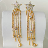 Chain Star Earrings