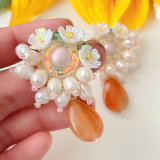 Pearl Flower Earrings