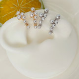 Glass Pearl Ear cuffr ( Two Piece )