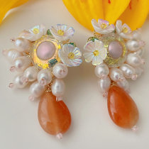 Pearl Flower Earrings