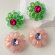 Crystal flower earrings