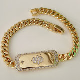 Cuban chain hand bracelet