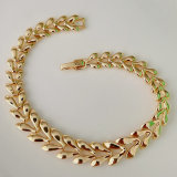 14k gpld plated leaf bracelet