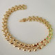 14k gpld plated leaf bracelet