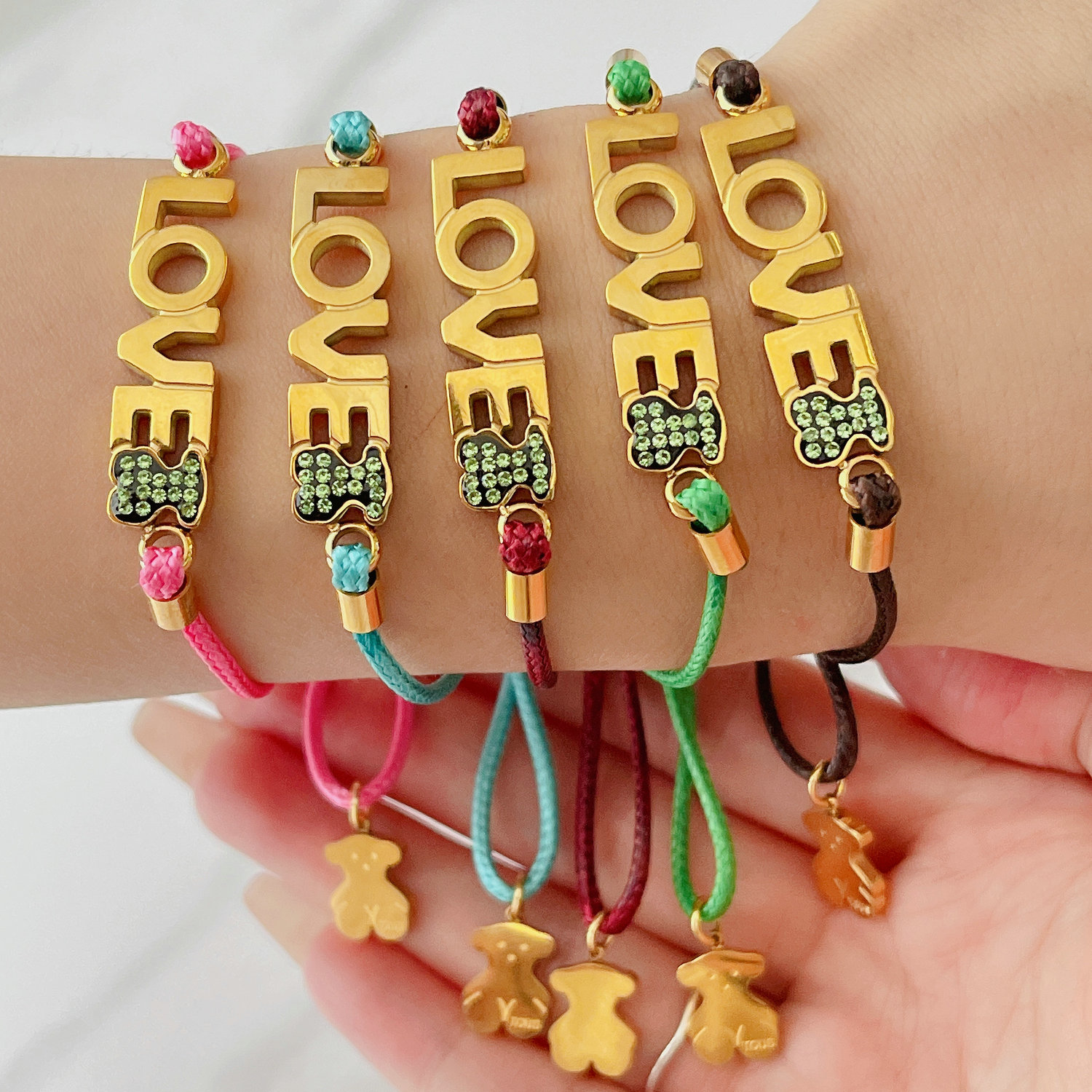 Bear stainless steel bracelet