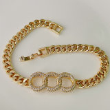 Pave cuban chain bracelet