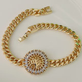 Tree cuban chain bracelet
