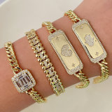 Pave cuban bracelet