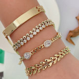 Metal bar chain bracelet