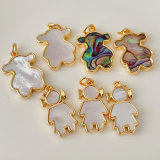 Shell  girl and bear charm