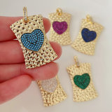 Square heart pendant