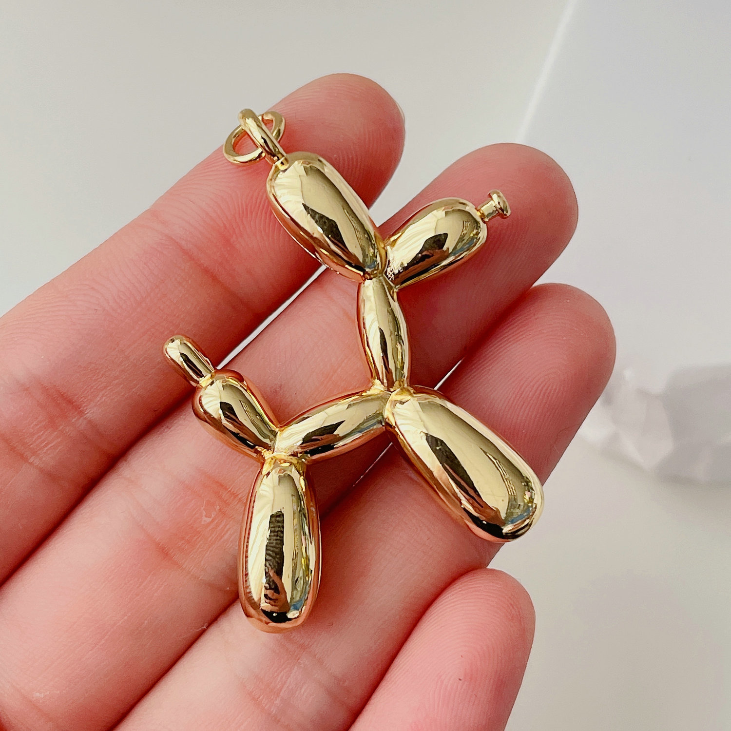 Big metal dog pendant