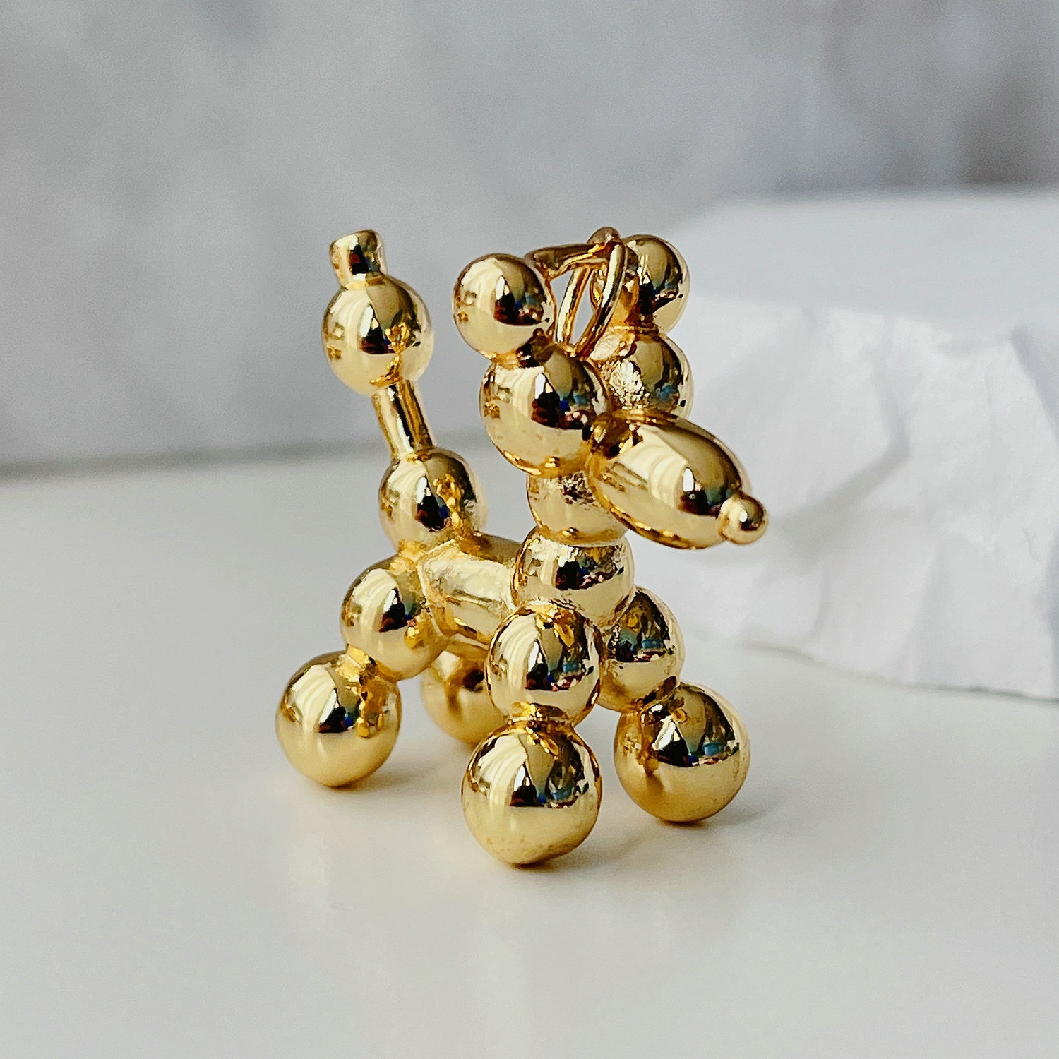 Big spot metal dog