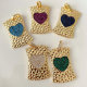 Square heart pendant