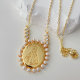 Pearl oval necklace