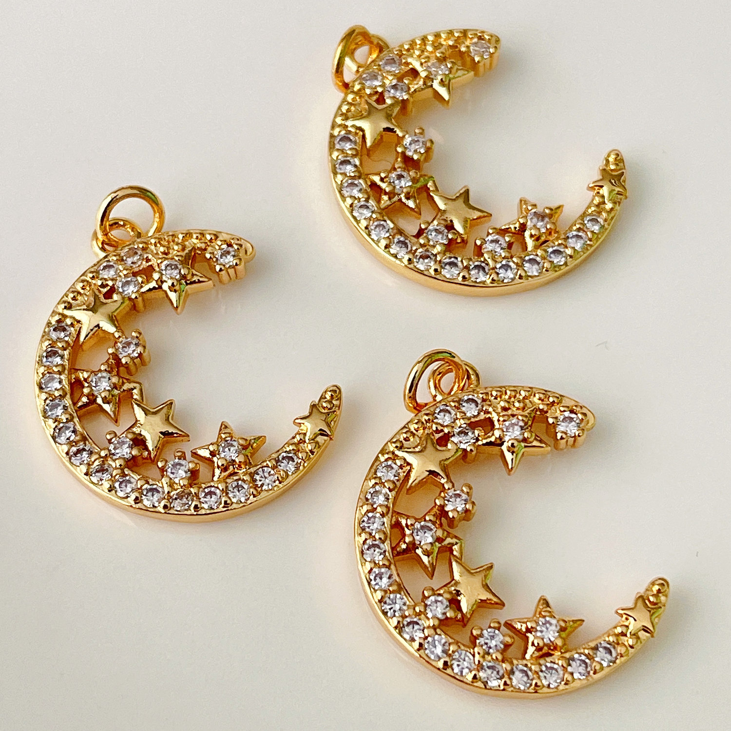 Star moon charm