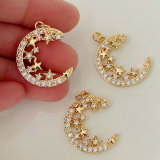 Star moon charm