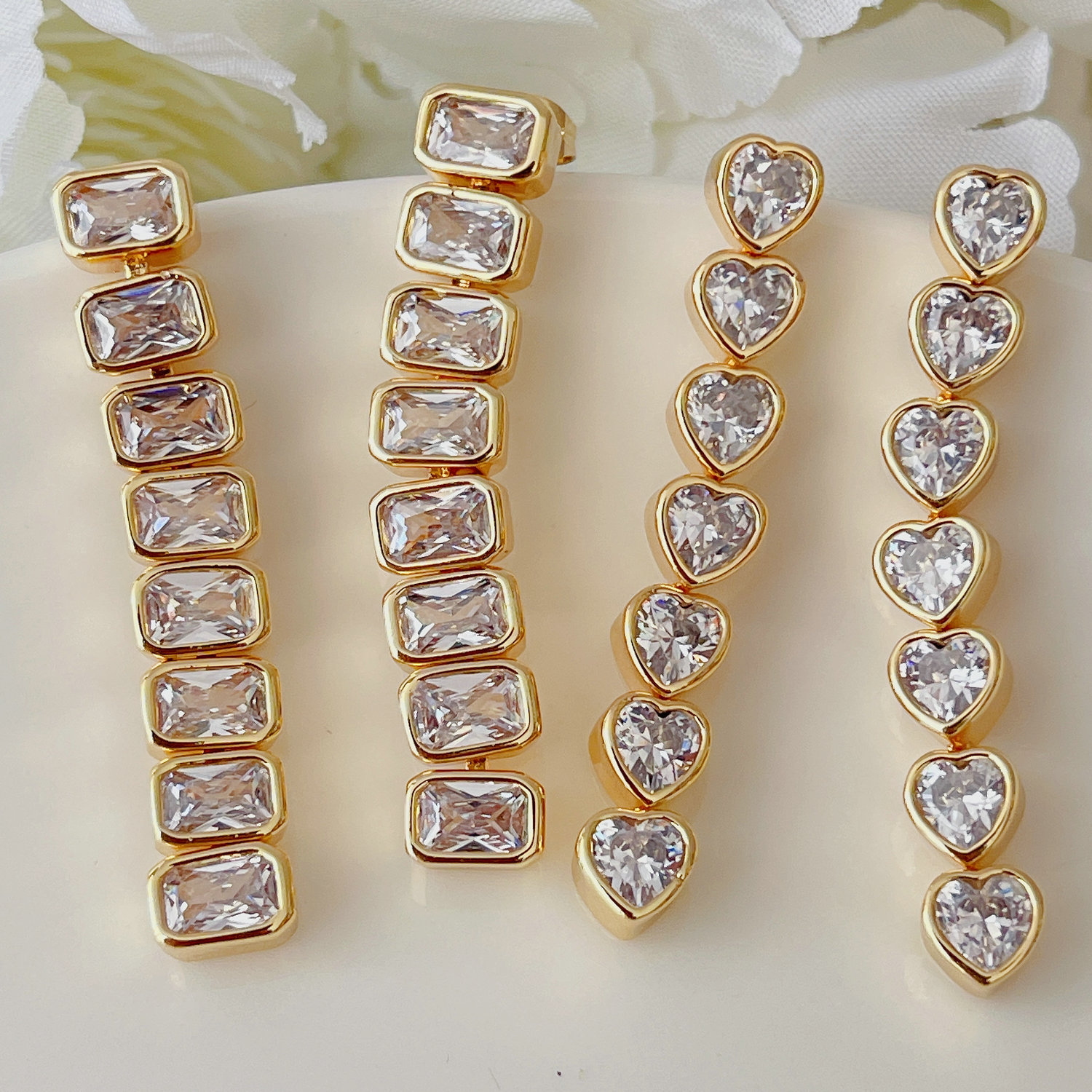 Fashion zircon earrings