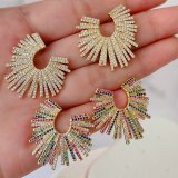 Fashion pave earrings