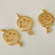 Smile face key charm