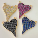 Colorful heart pendant for necklace