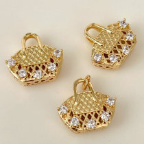 Pave bag charm