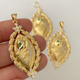 Horse oval charm