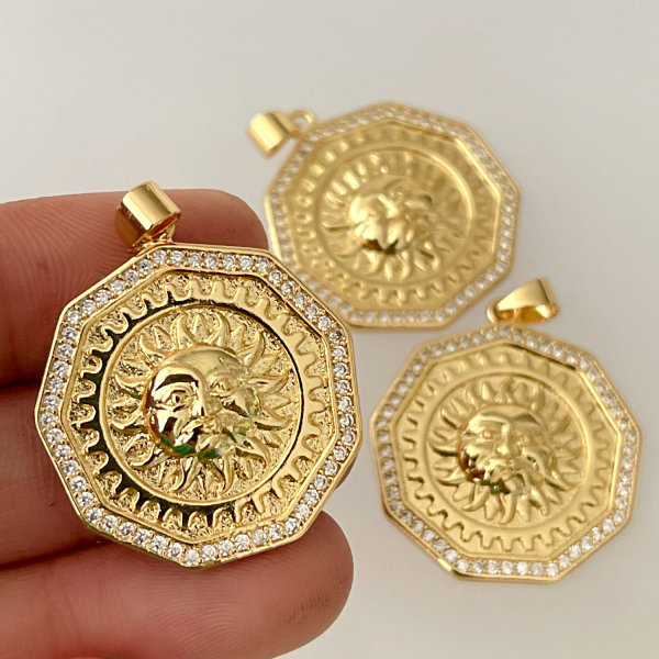 Pave round pendnat