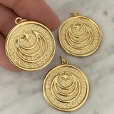 Round moon charm