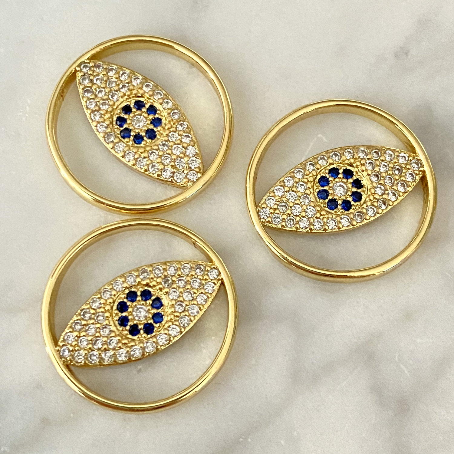 Evil Eye Connector for bracelet