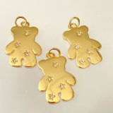 Metal Bear charm