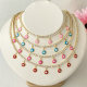 Small Evil eye charm Tennis necklaces